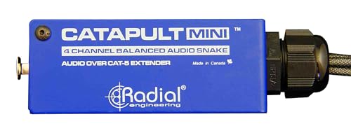 Radial Catapult MINI 4-Chanel Cat-5 Mini Breakout Box to XLR-F Tails Receiver