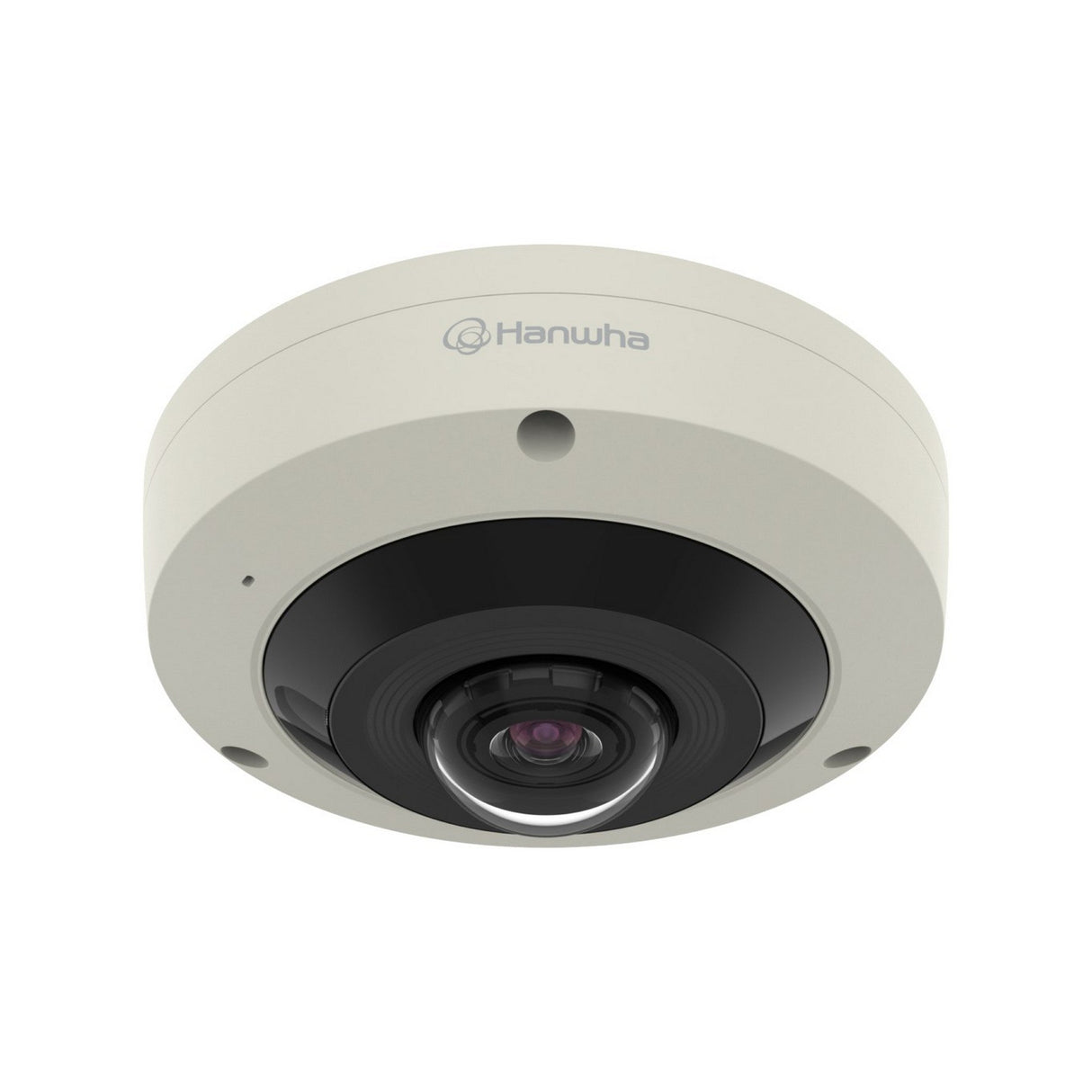 Hanwha XNF-8010RV X-Series 6MP IR Outdoor Fisheye Camera Ivory