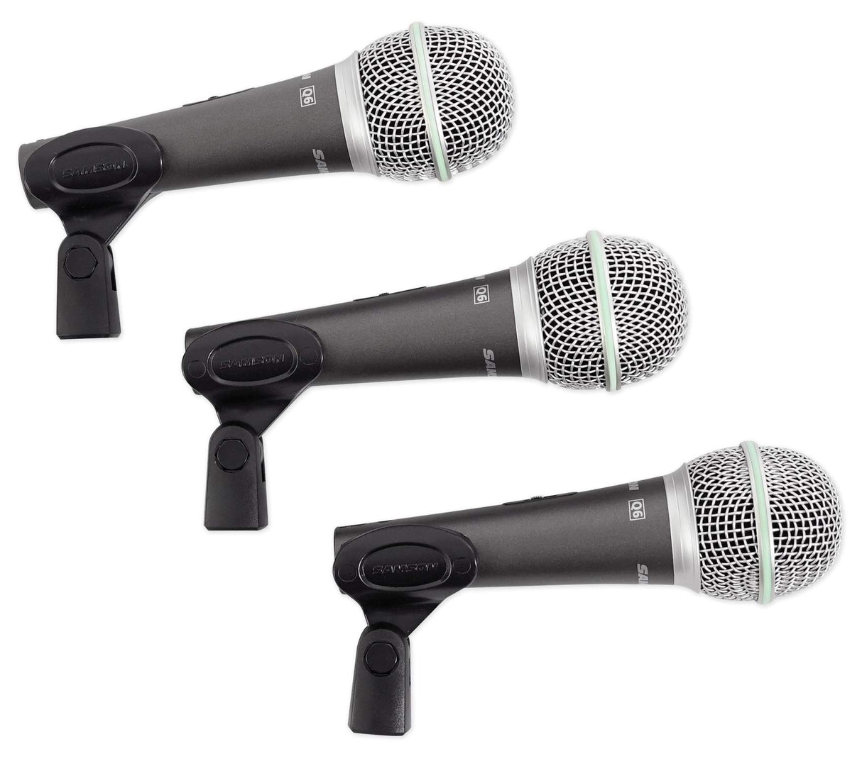 Samson Q63P Dynamic Supercardioid Handheld Mic 3 Pack