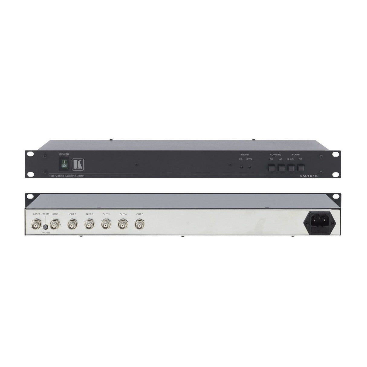 Kramer VM-1015 1:5 Composite SDI Component Video Rackmount Distribution Amplifier (Used) - used