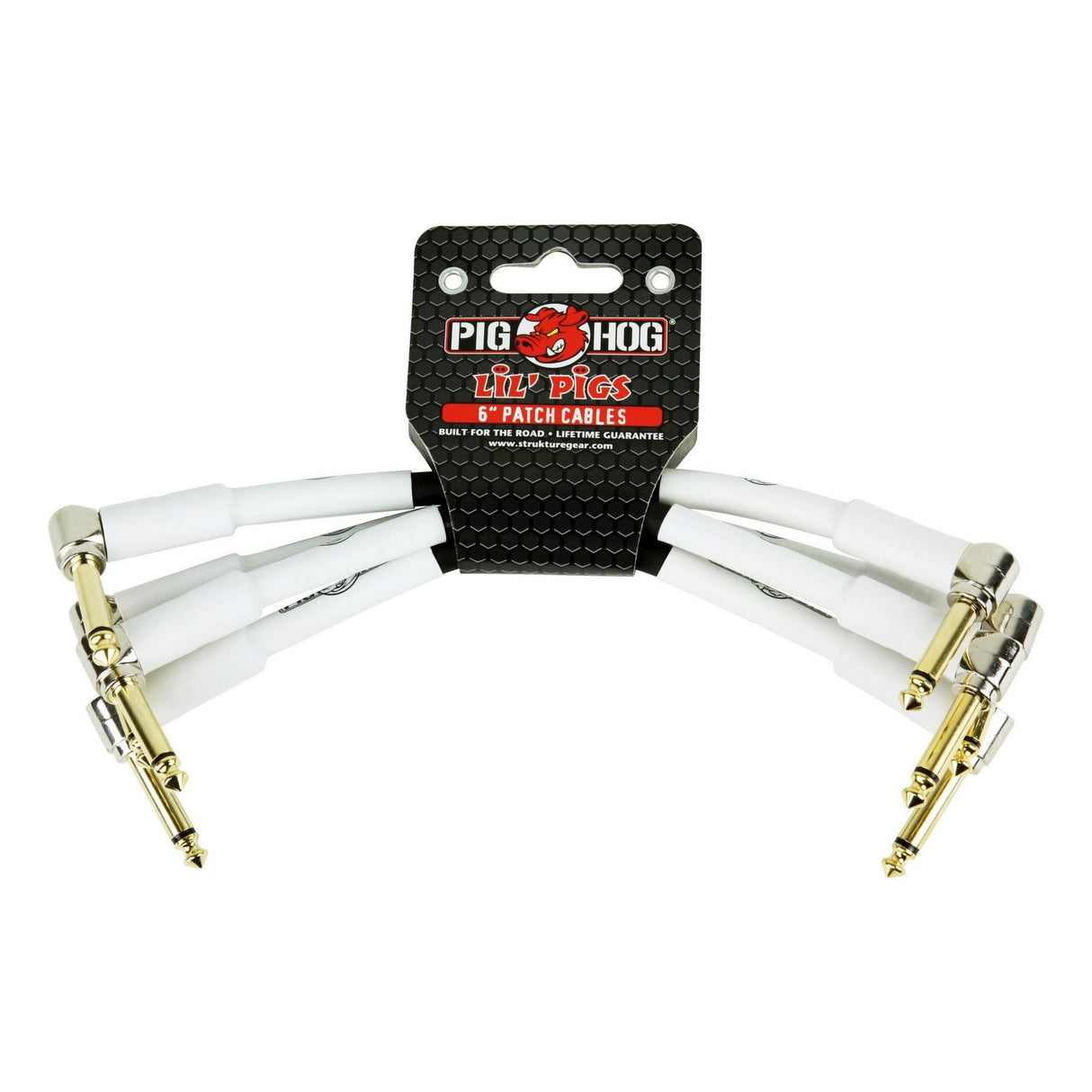 Pig Hog PHLIL6 Lil’ Pigs 6-Inch Patch Cables 4-Pack