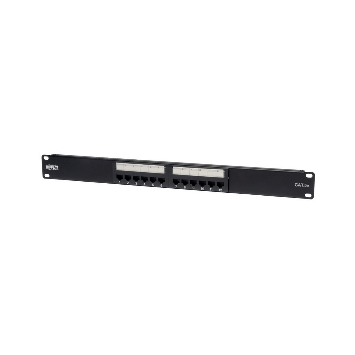 Tripp-Lite N052-012 12-Port 1U Rackmount Cat5e 110 Patch Panel