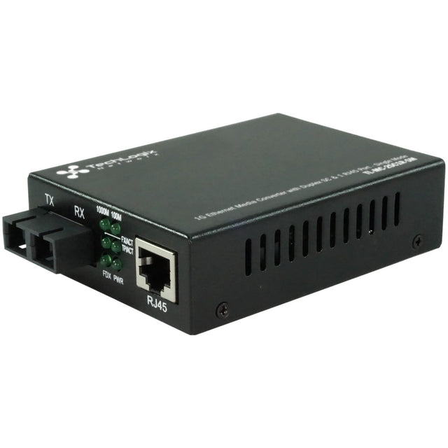 TechLogix Networx TL-MC-2SC1R-SM 1G Ethernet Media Converter with Duplex SC and 1 RJ45 Port Single Mode