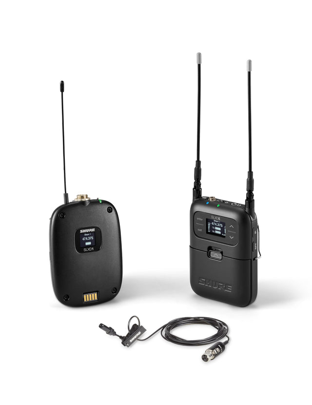 Shure SLXD15/UL4B Portable Digital Wireless Bodypack System with UL4 - G58: 470-514 MHz