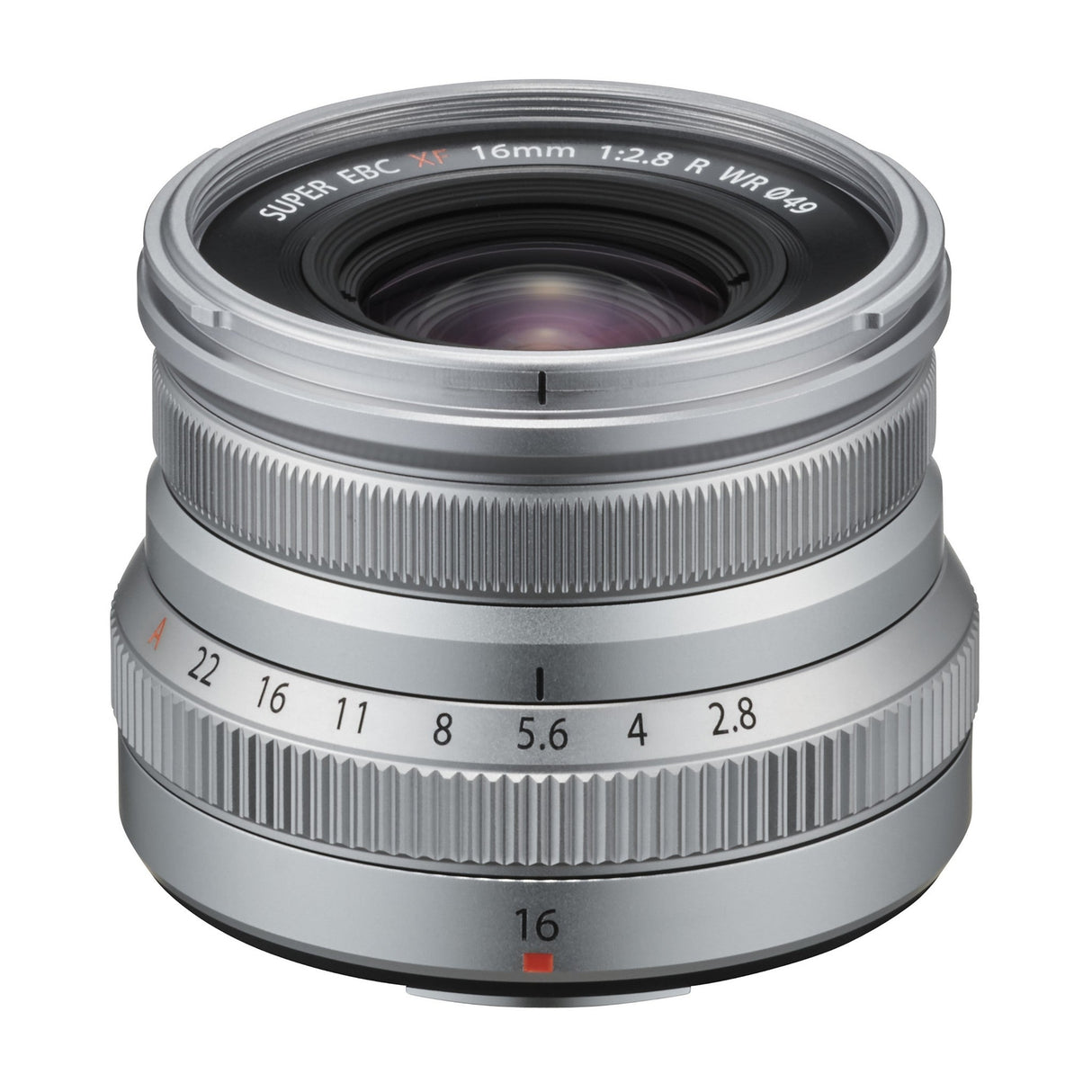 Fujifilm XF16mmF2.8 R WR Lens Silver