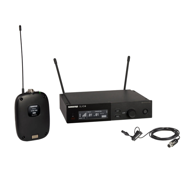 Shure SLXD14/UL4B Wireless Bodypack System with UL4B Lavalier Microphone - G58: 470 - 514 MHz