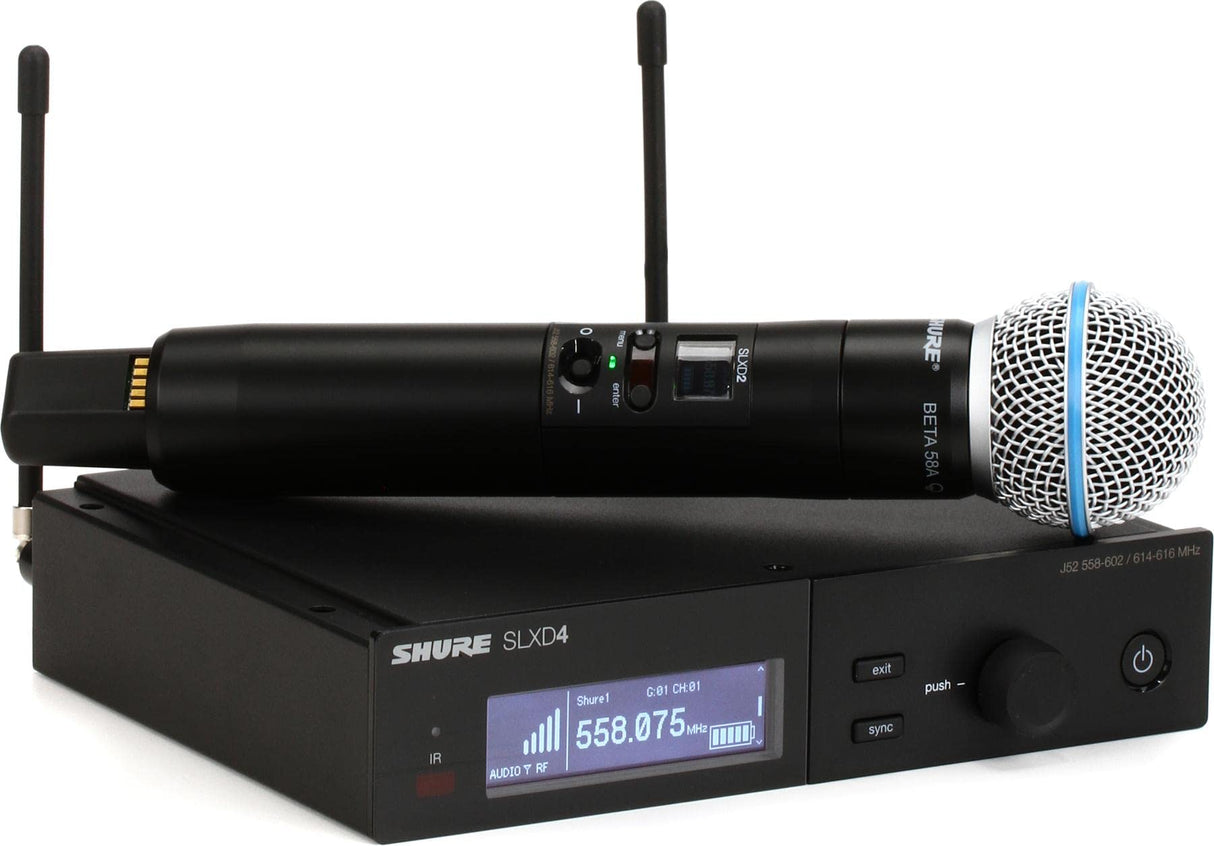 Shure SLXD24/B58 Wireless Handheld Microphone System with Beta 58 - G58: 470 - 514 MHz