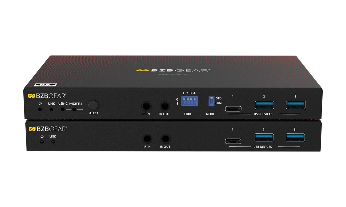 BZBGEAR BG-EXH-4KC7 4K HDMI USB-C KVM HDBaseT 3.0 Extender Switcher