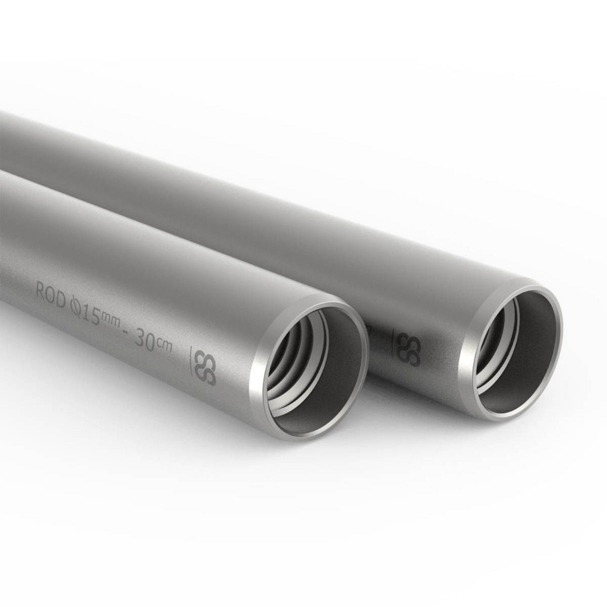 8Sinn 15mm Silver Rods Pair