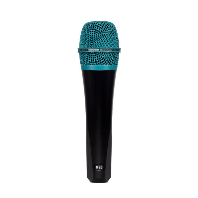 Telefunken M80 Supercardioid Handheld Dynamic Microphone Black with Turquoise Grille