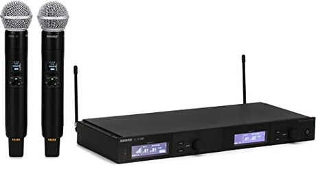 Shure SLXD24D/SM58 Wireless Dual Handheld Microphone System with SM58 - G58: 470 - 514 MHz