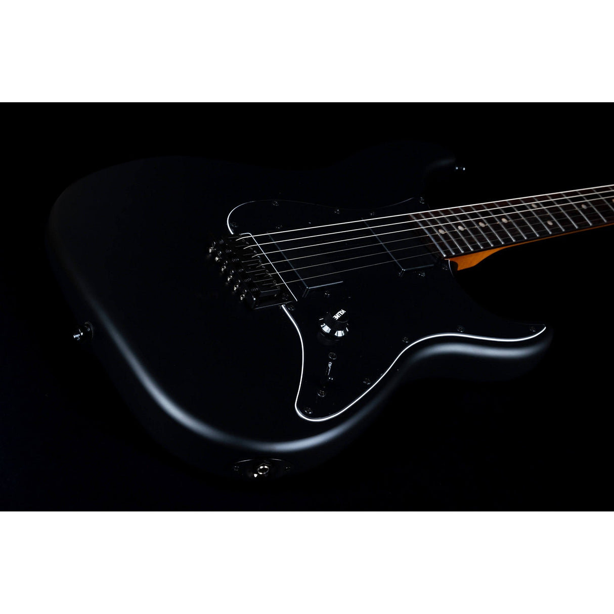 JET Guitars JS-400 MBK R Canadian Roasted Maple Neck Satin Black Electric Guitar - guitar