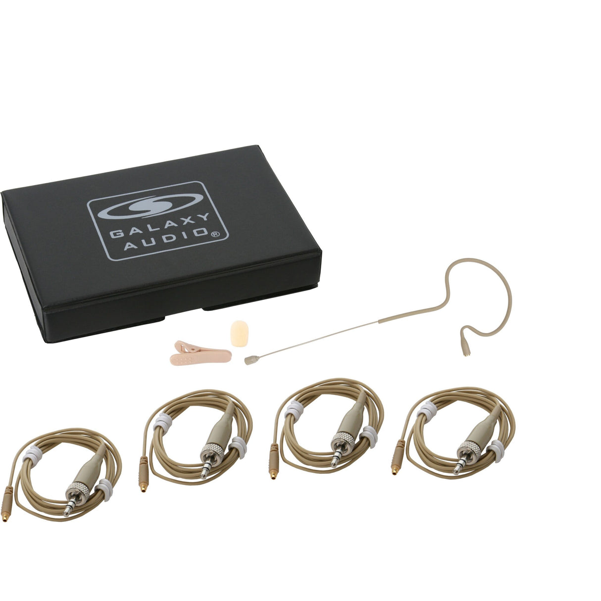 Galaxy Audio ESM4-OBG-4SEN Single Ear Headset Microphone Sennheiser Beige