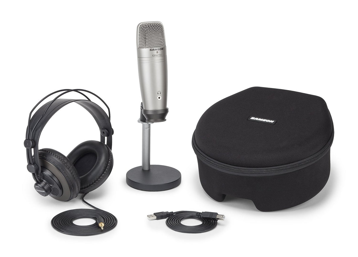 Samson C01U Pro Podcasting Pack Condenser Microphone with Accessories