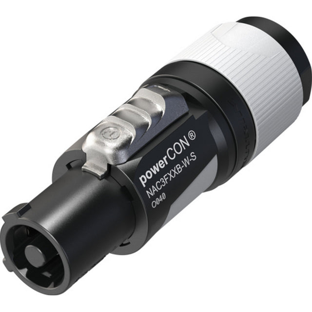 Neutrik NAC3FXXB-W-S PowerCON Blue/Gray XX Series Cable End Power Out Gray