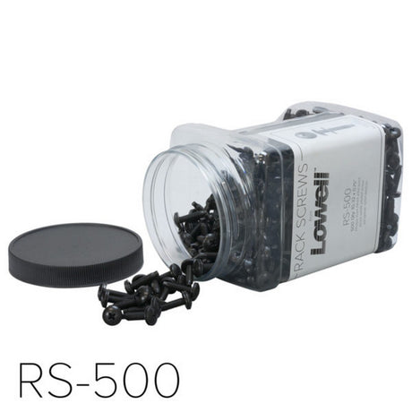 Lowell RS-500 10-32 Phillips Truss Head Screws Pilot Point Black 500-Pieces jar