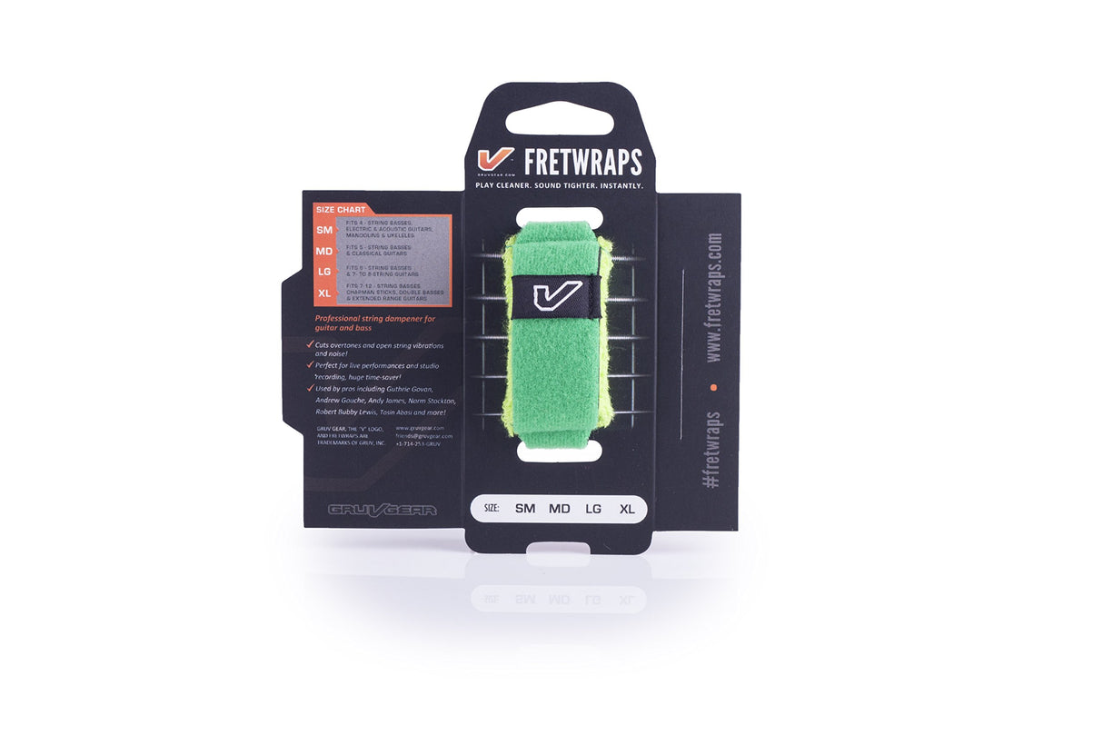 Gruv Gear FretWraps String Muter HD Leaf 1-Pack Green Small - accessories