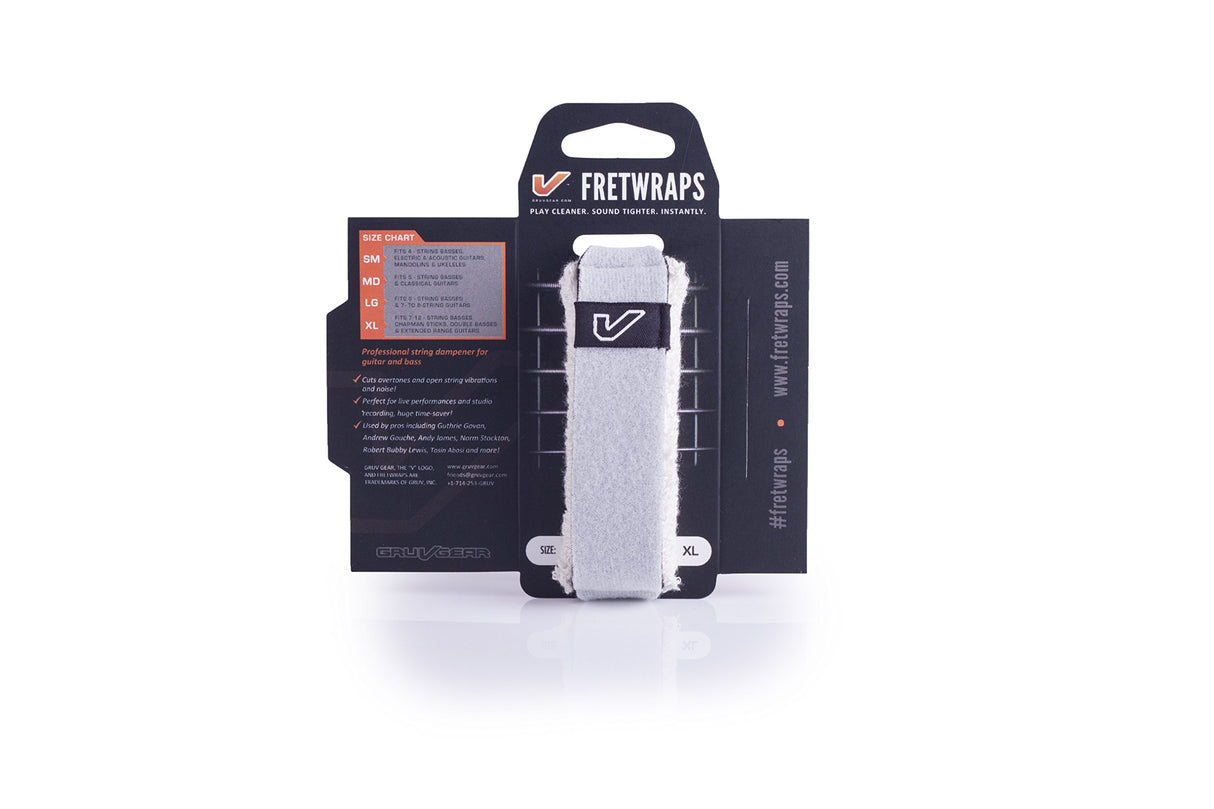 Gruv Gear FretWraps String Muter HD Stone 1-Pack White Extra Large - accessories