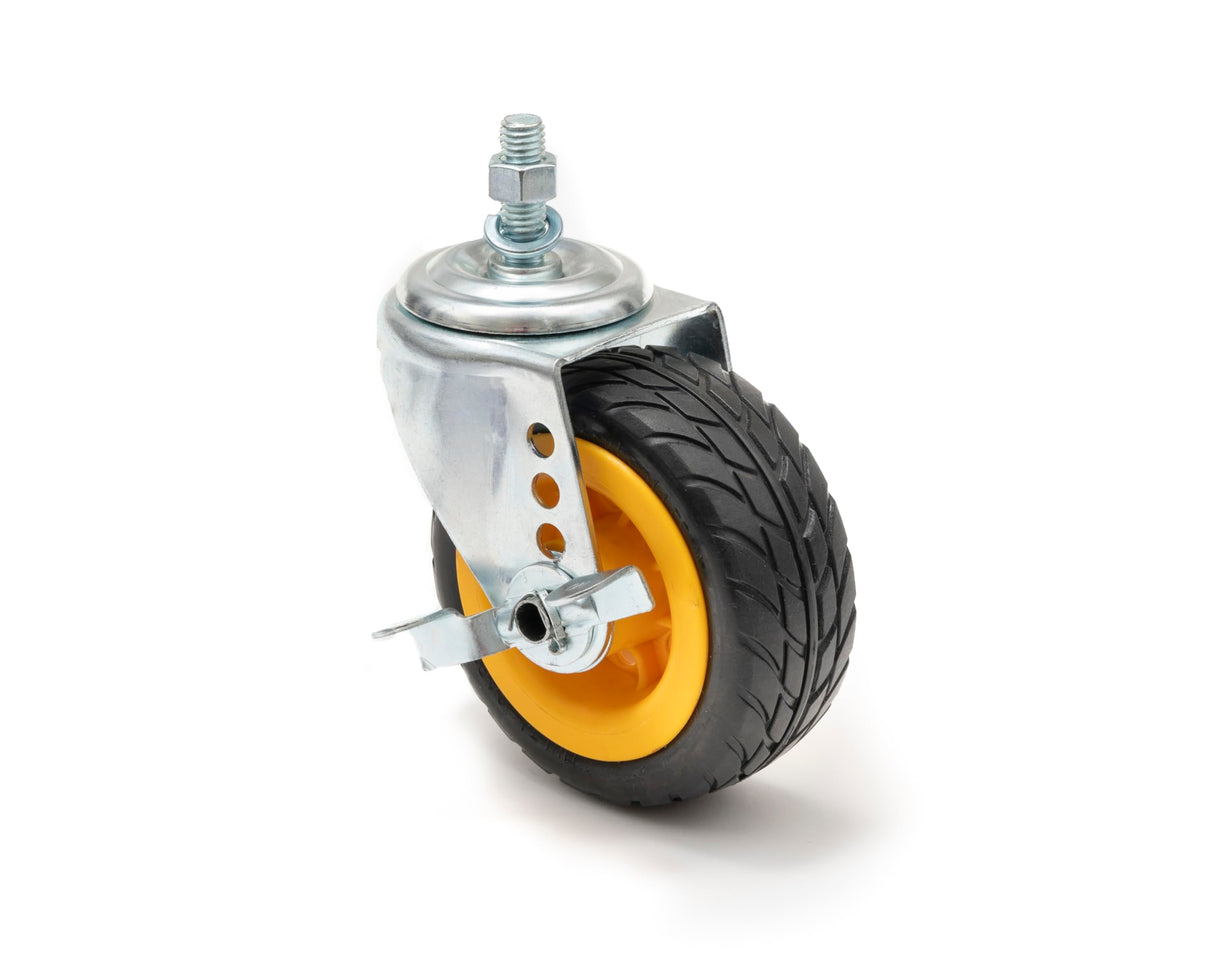 RockNRoller RCSTR5X2 5 x 2 Ground Glider wide Caster with Brake Upgrade for R8 R10 2-Pack