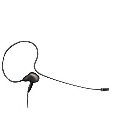 JTS CM-8015B Single Earhook Sub-Miniature Omni-Directional Microphone Black