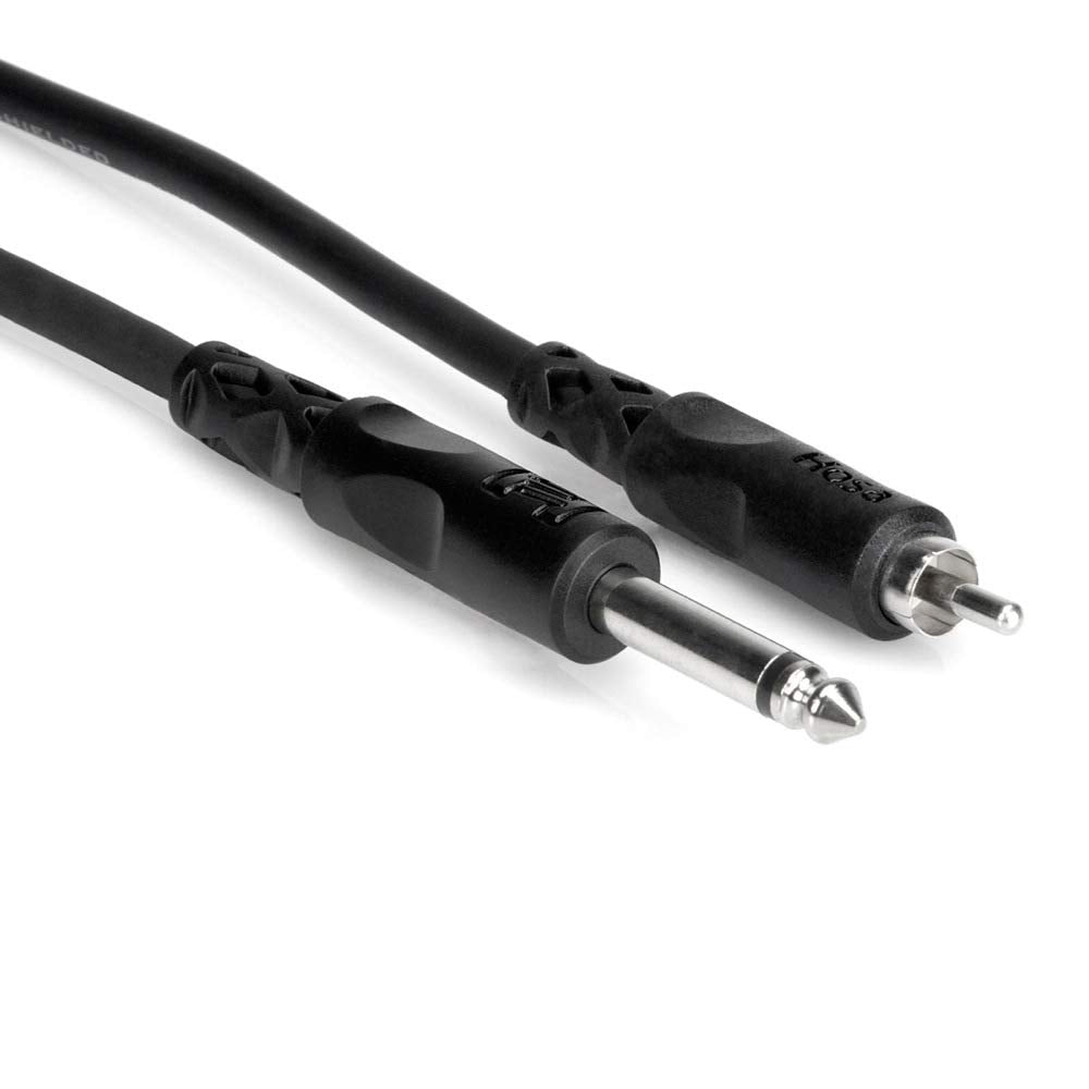 Hosa CPR-103 1/4-Inch TS to RCA Unbalanced Interconnect 3-Feet
