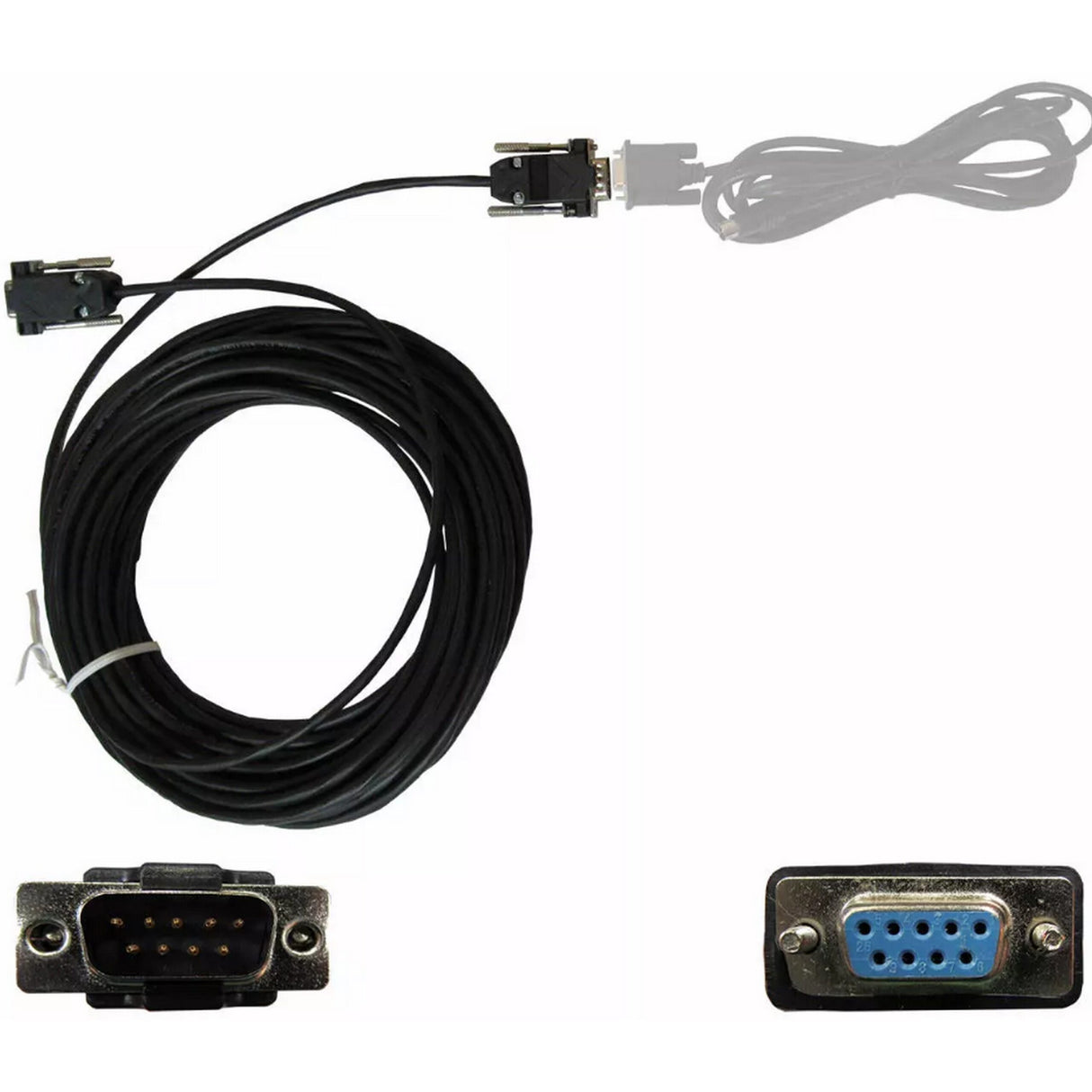 PTZOptics DB9M-F-50 Serial DB9 Male to Female Plenum Cable 50-Feet