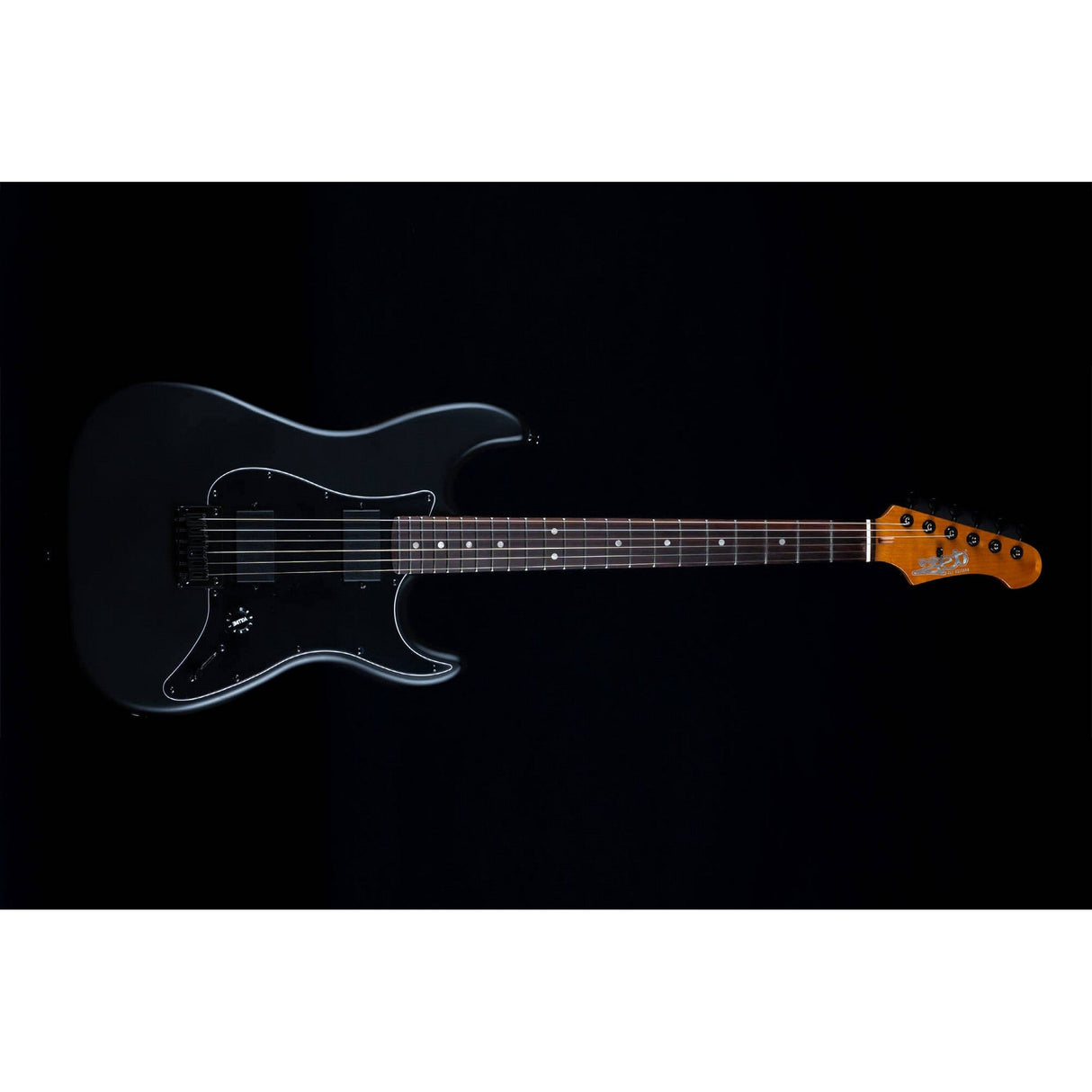 JET Guitars JS-400 MBK R Canadian Roasted Maple Neck Satin Black Electric Guitar - guitar