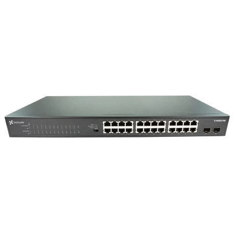 TechLogix Networx TL-NS24R2S-POE 1G Network Switch with 24 RJ45 and 2 SFP 30W PoE +