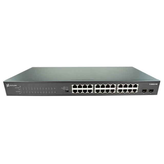 TechLogix Networx TL-NS24R2S-POE 1G Network Switch with 24 RJ45 and 2 SFP 30W PoE +