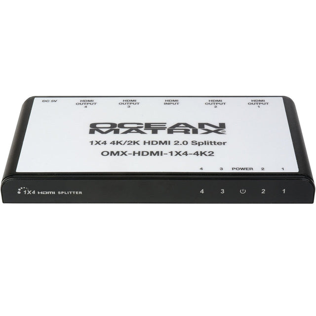 Ocean Matrix OMX-HDMI-1X4-4K2 4K UHD 1x4 HDMI 2.0 Splitter/Distribution Amplifier