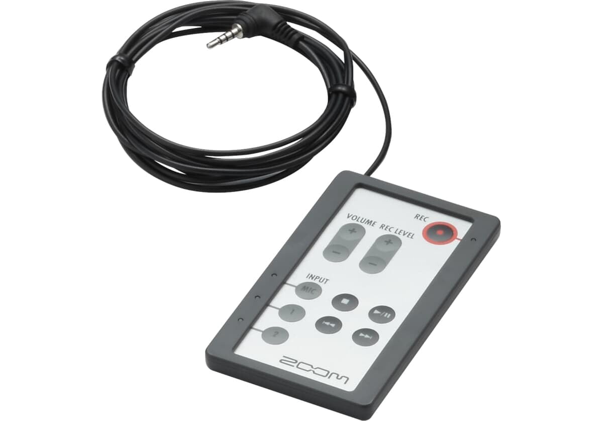 Zoom RC4 118 Inch Extension Cable Record Play Fast Forward Rewind Input Switching 78 Inch Wired Remote Control for H4n