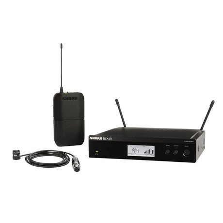 Shure BLX14R/W85M Wireless Rackmount Presenter System with WL185m Lavalier Microphone - H10: 542-572 MHz