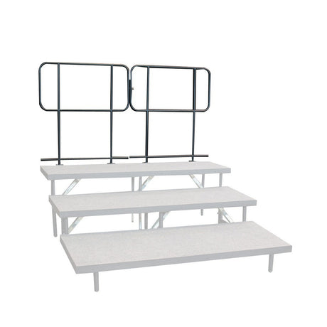Intelistage Staging 101 SGRAIL4 4 x 4 Foot Guardrails for Straight Seated Risers 2-Pack
