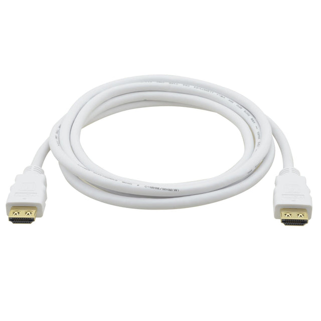 Kramer C-MHM/MHM(W)-1 Flexible 4K High-Speed HDMI Cable with Ethernet White 1-Foot