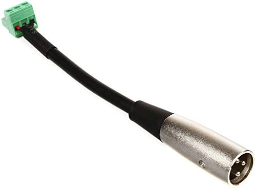 Hosa PHX-206M-BULK 6 Inch Low-Voltage PHX3F to XLR3M Adaptor