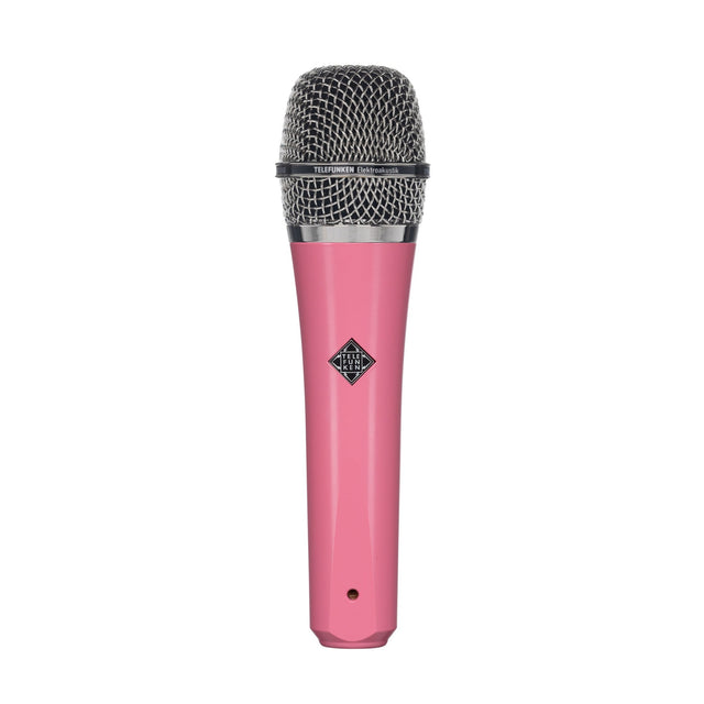 Telefunken M80 Supercardioid Handheld Dynamic Microphone Pink with Chrome Grille