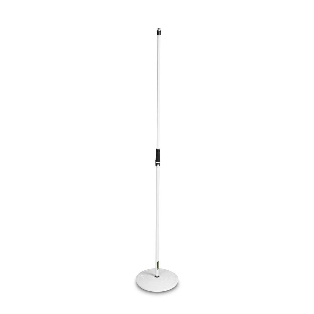 Gravity MS 23 W Microphone Stand with Round Base White