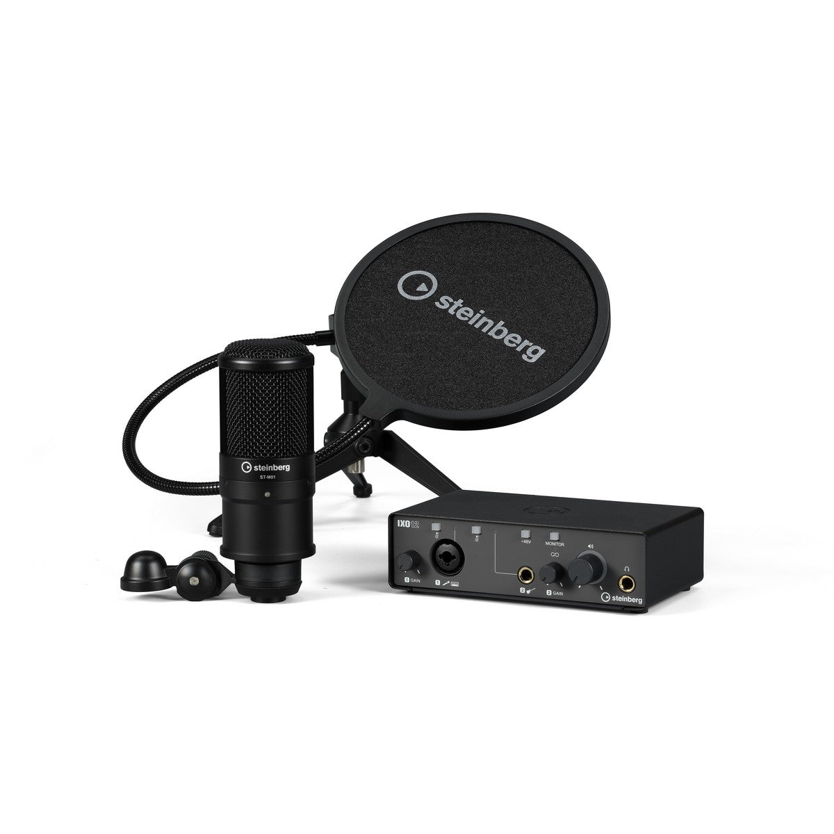 Steinberg IXO Podcast Pack with IXO12 and ST-M01 Black