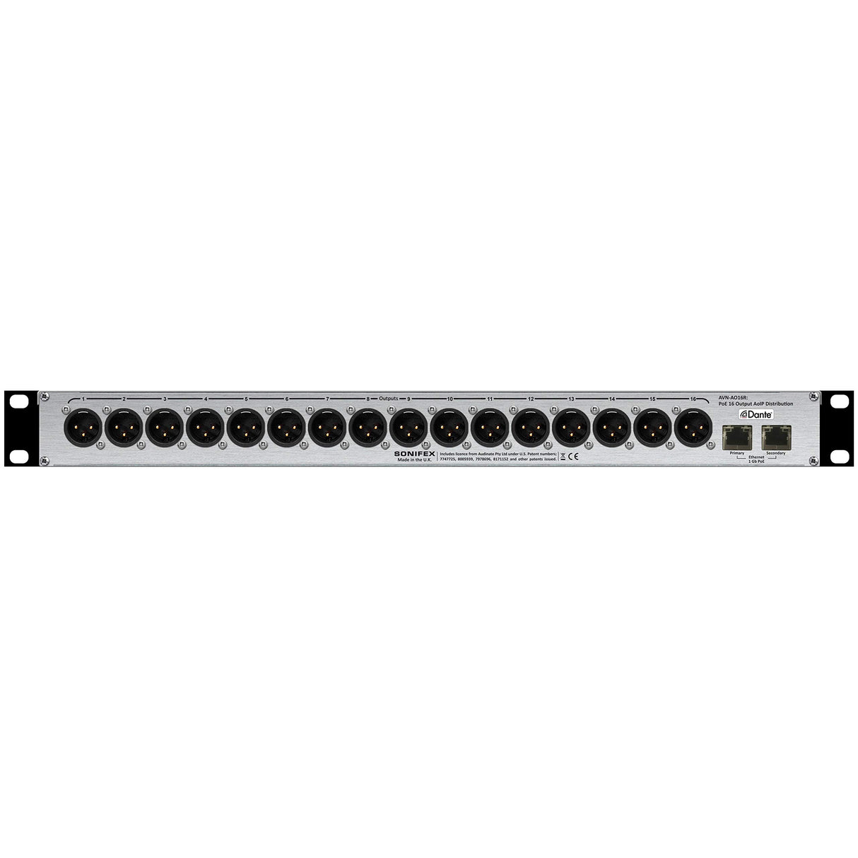 Sonifex AVN-AO16R 16 Output Dual Dante Interface PoE