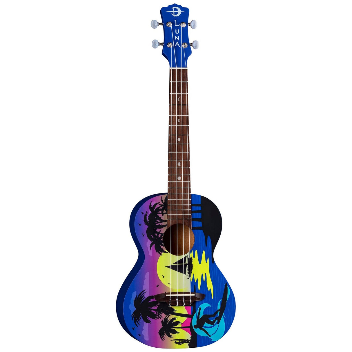 Luna Guitars Uke Kauwela Summer Tenor Ukulele with Gig Bag - guitar