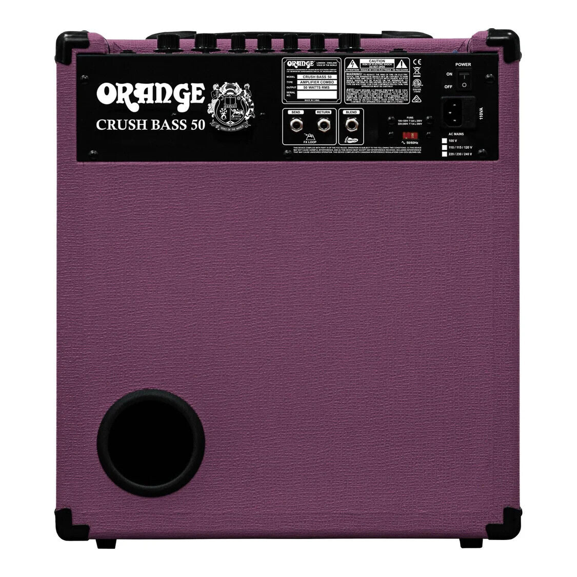 Orange Crush Bass 50 LTD 12 Inch Limited Edition Glenn Hughes Bass Amp Combo 50 Watt