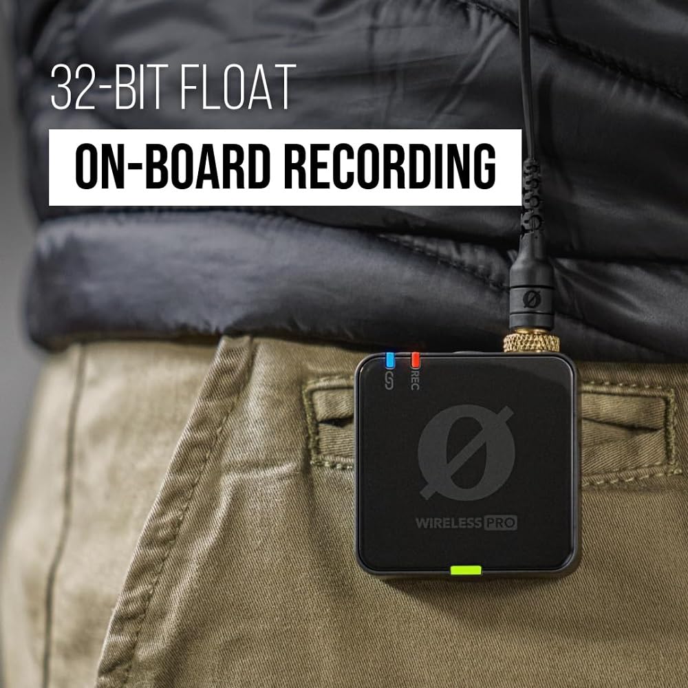 RODE Wireless PRO Clip-On Lavalier Microphone System/Recorder 2.4 GHz