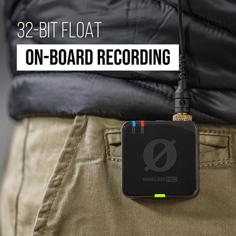 RODE Wireless PRO Clip-On Lavalier Microphone System/Recorder 2.4 GHz