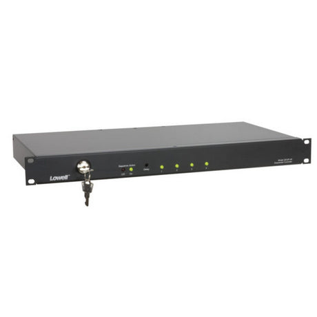 Lowell SEQR-4K Classic Power Sequencer 4-Step 1U Rackmount Panel Key Switch