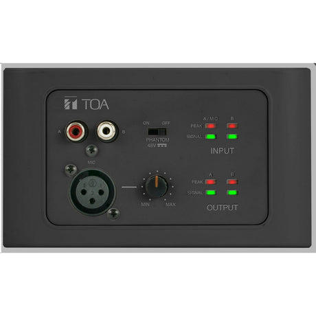 TOA Electronics M-822IOB-AM 2 x 2 Remote Audio Input Output Panel Black