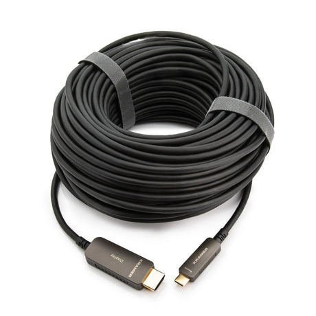 Kramer CP-AOCU/CH-50 Active Optical 4K USB Type C Male to HDMI Male 50 Foot