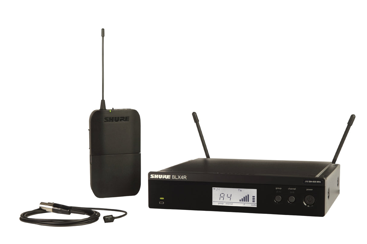 Shure BLX14R/W93 Wireless Rackmount Presenter System - H11: 572-596 MHz