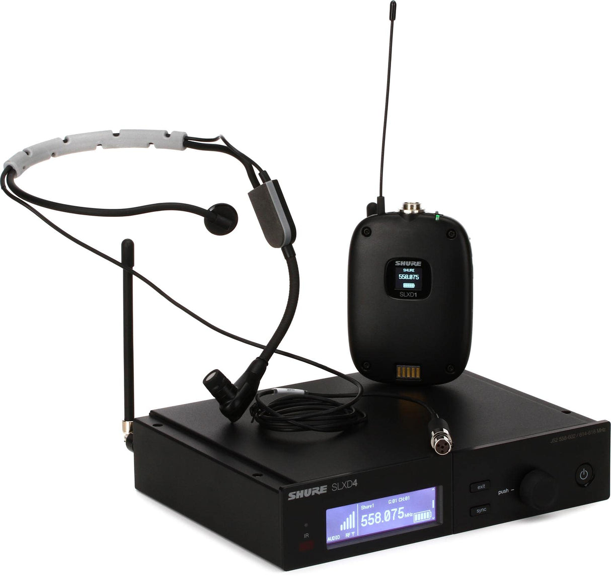 Shure SLXD14/SM35 Wireless SM35 Headworn Microphone System - G58: 470 - 514 MHz