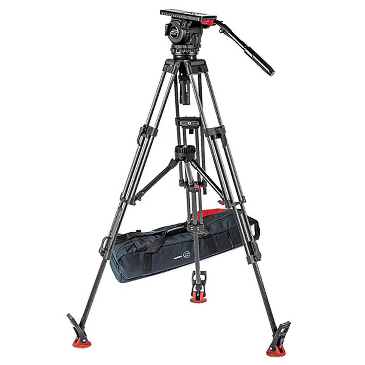 Sachtler System 18 S2 ENG 2 MCF Fluid Head Tripod System with Mid Level Spreader
