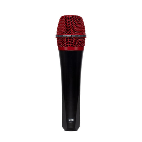 Telefunken M80 Supercardioid Handheld Dynamic Microphone Black with Red Grille